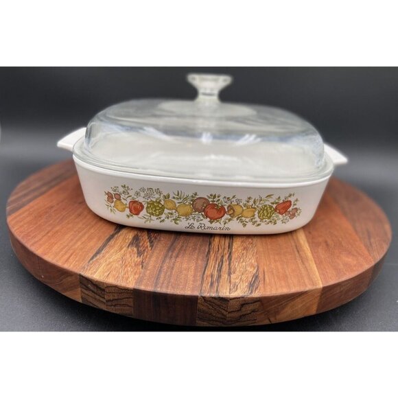 Vintage and Rare Corning Ware LE ROMARIN Casserole Dish Spice Of Life A-10-B 378